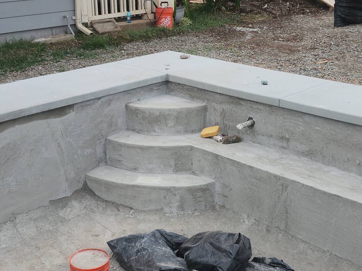 Concrete project in Aiea, Oahu by Cruz Control Concrete Hawaii